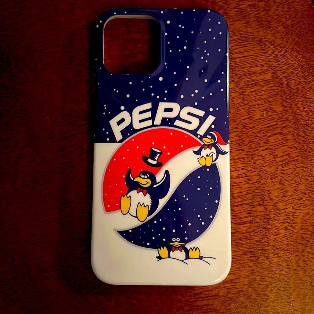 Casely IPhone 12 Pro Max Cell Phone Case Pepsi Penguins :)